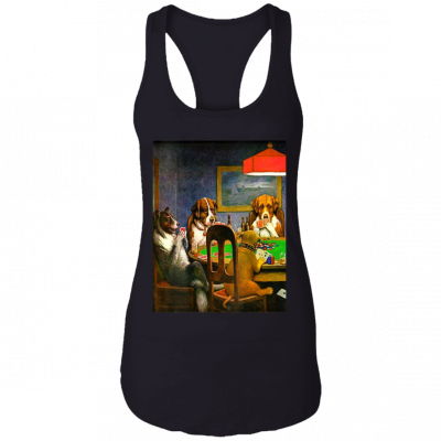 Friend In Need (dogs Playing Poker)- Ladies Racerback Tank
